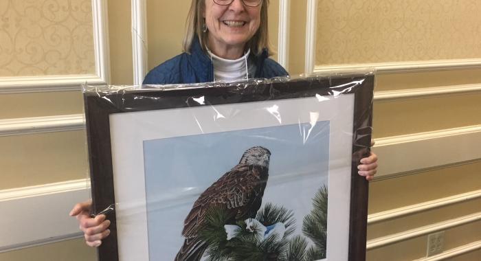 Jane Difley with the Integrity in Conservation Award from the New England Society of American Foresters