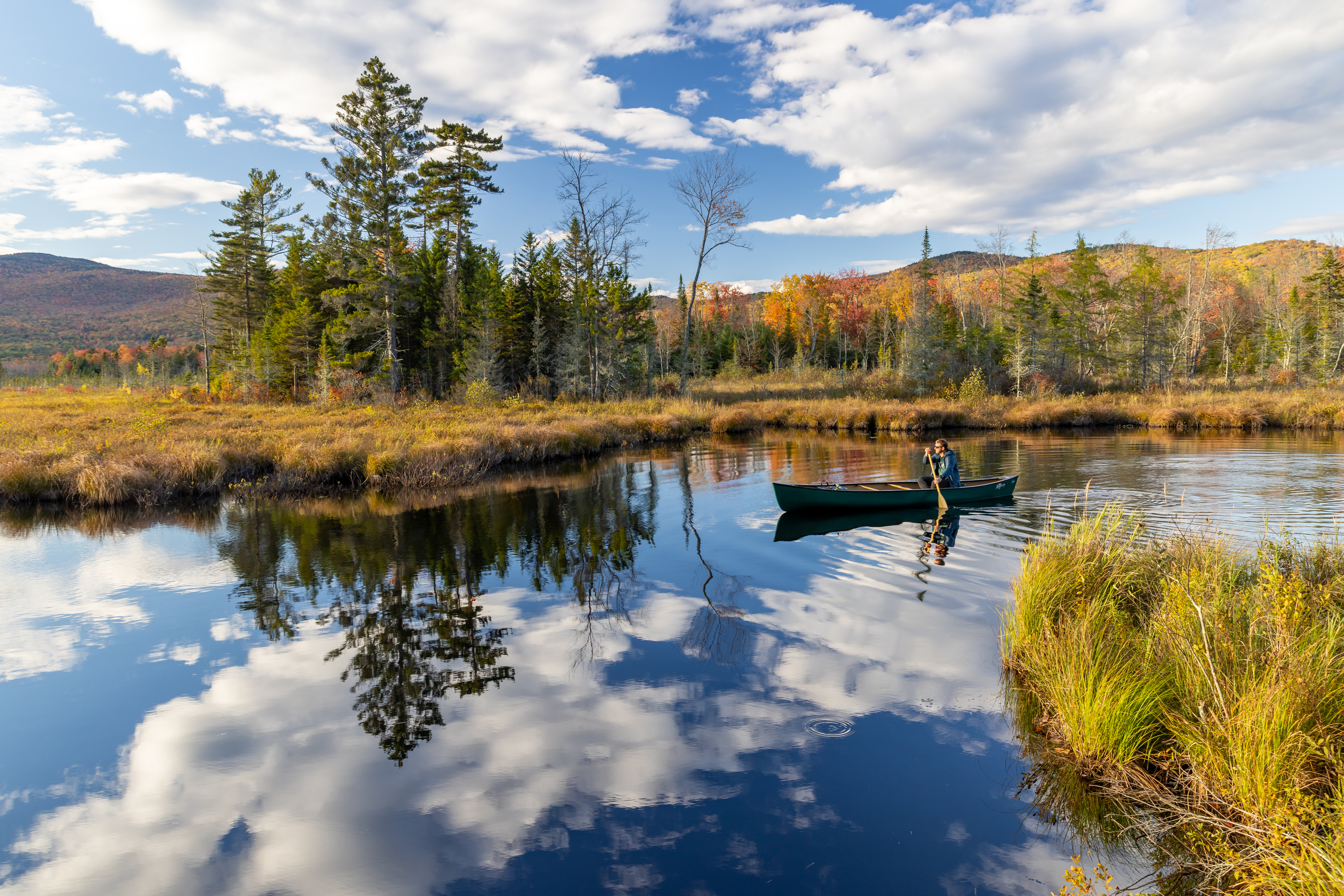 Campton Bog kayaker