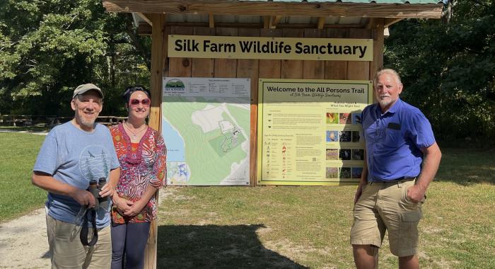 The trip at the kiosk at Silk Farm.