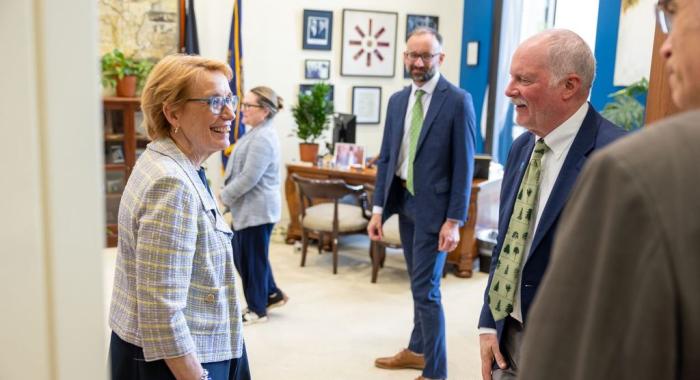 Maggie Hassan with Jack Savage at LTA Advocacy Day