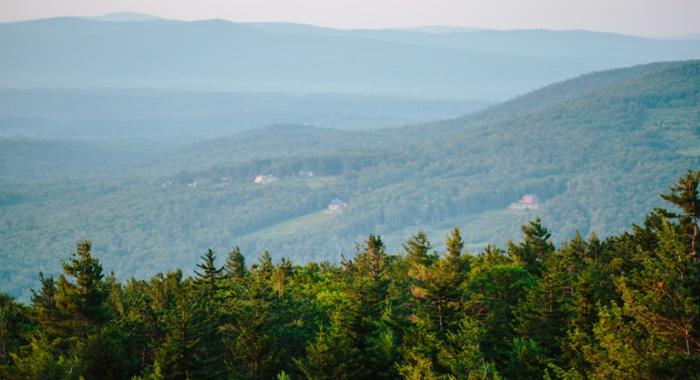Forests and farmland in New Hampshire
