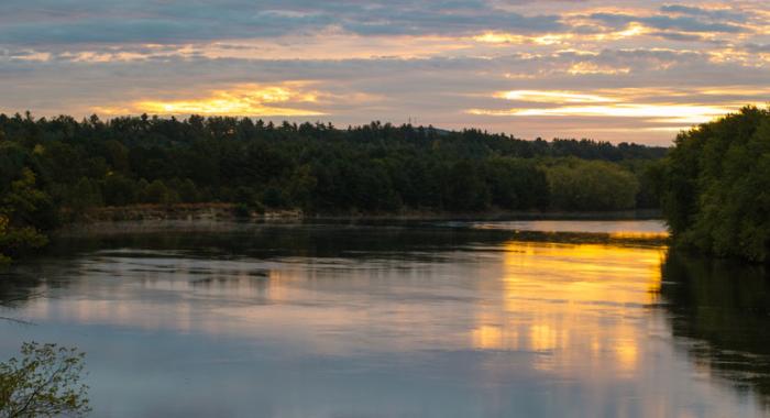 Merrimack River in Concord, New Hampshire