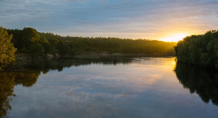 Merrimack River Outdoor Education and Conservation Area at sunrise