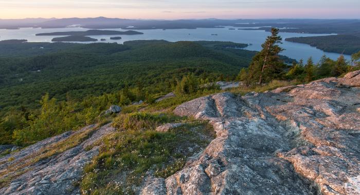 A view from the summit of Mount Major.