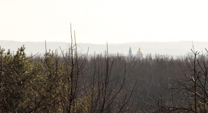 View of the NH capitol from the Conservation Center in East Concord