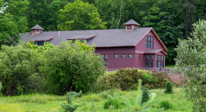 A view of the Carriage Barn under construction this summer.