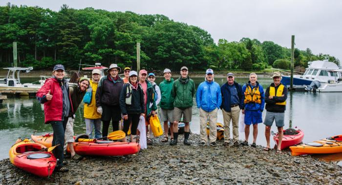 Paddlers Clean Up Tidal Creek in Portsmouth New Hampshire