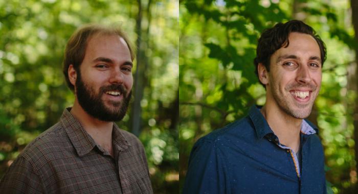 New Stewards Matt Scaccia and Zach Pearo will assist the Easement Stewardship Department at the Forest Society