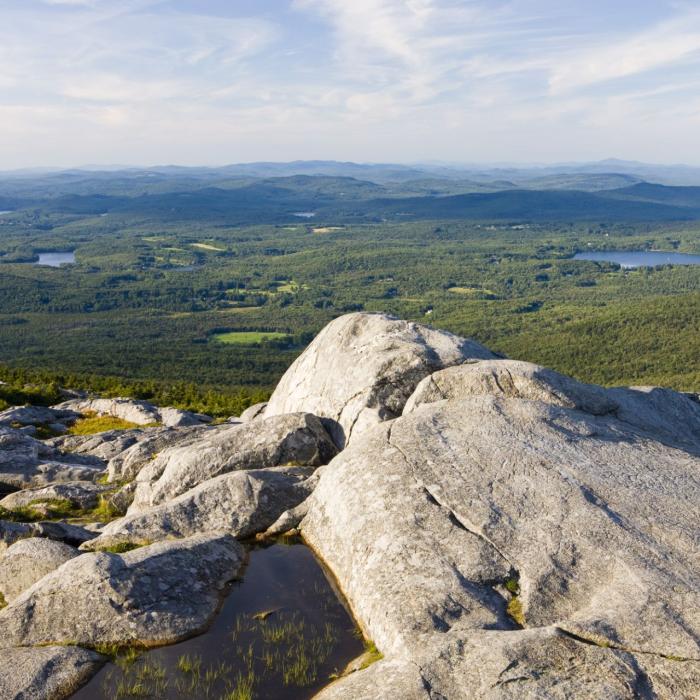 A view of the summit of the mountain.