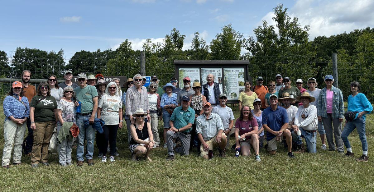 A crowd gathers at Tom Rush Forest with Tom Rush.