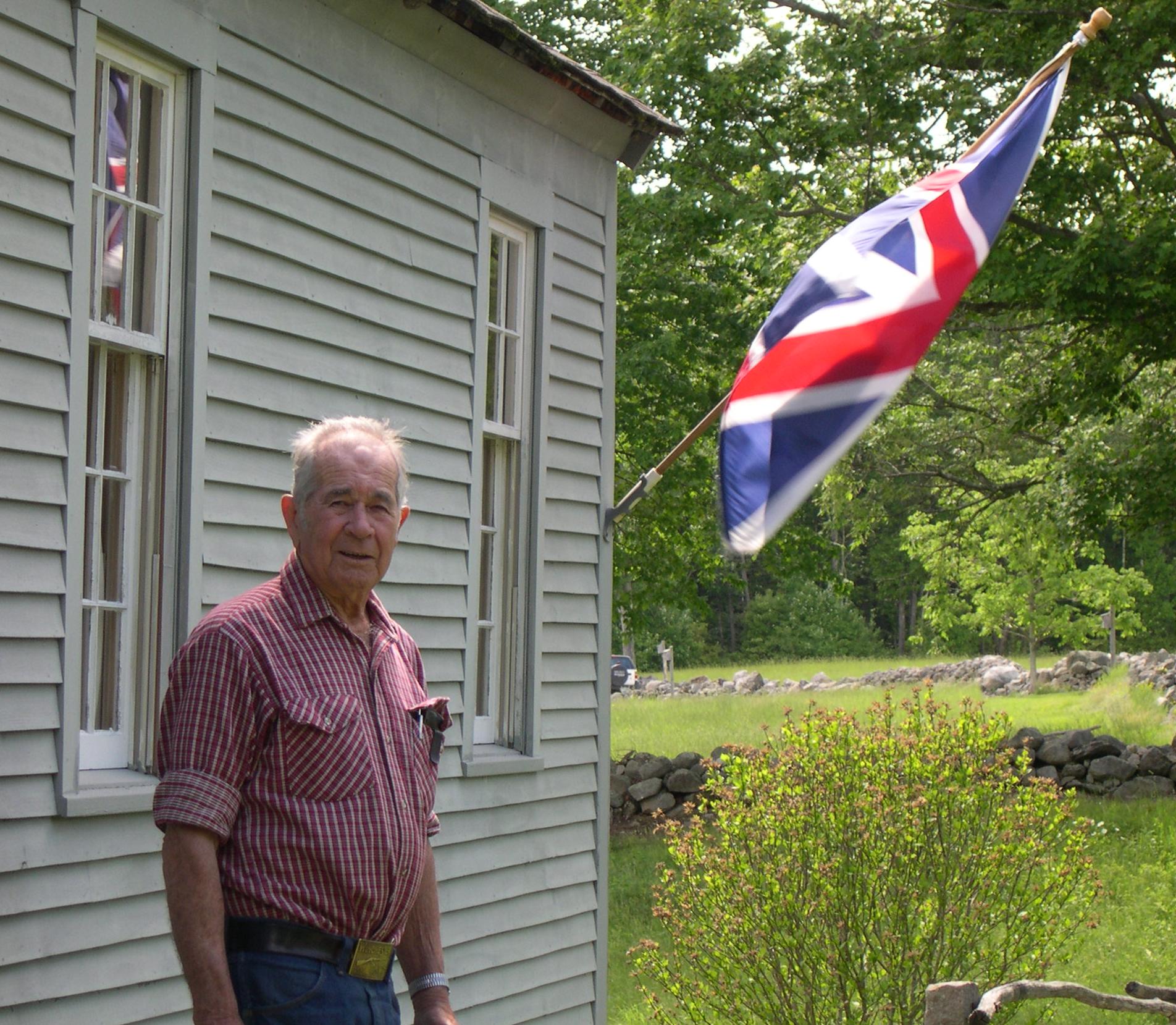 Russ at the Gould House, where he volunteered nearly seven days a week.