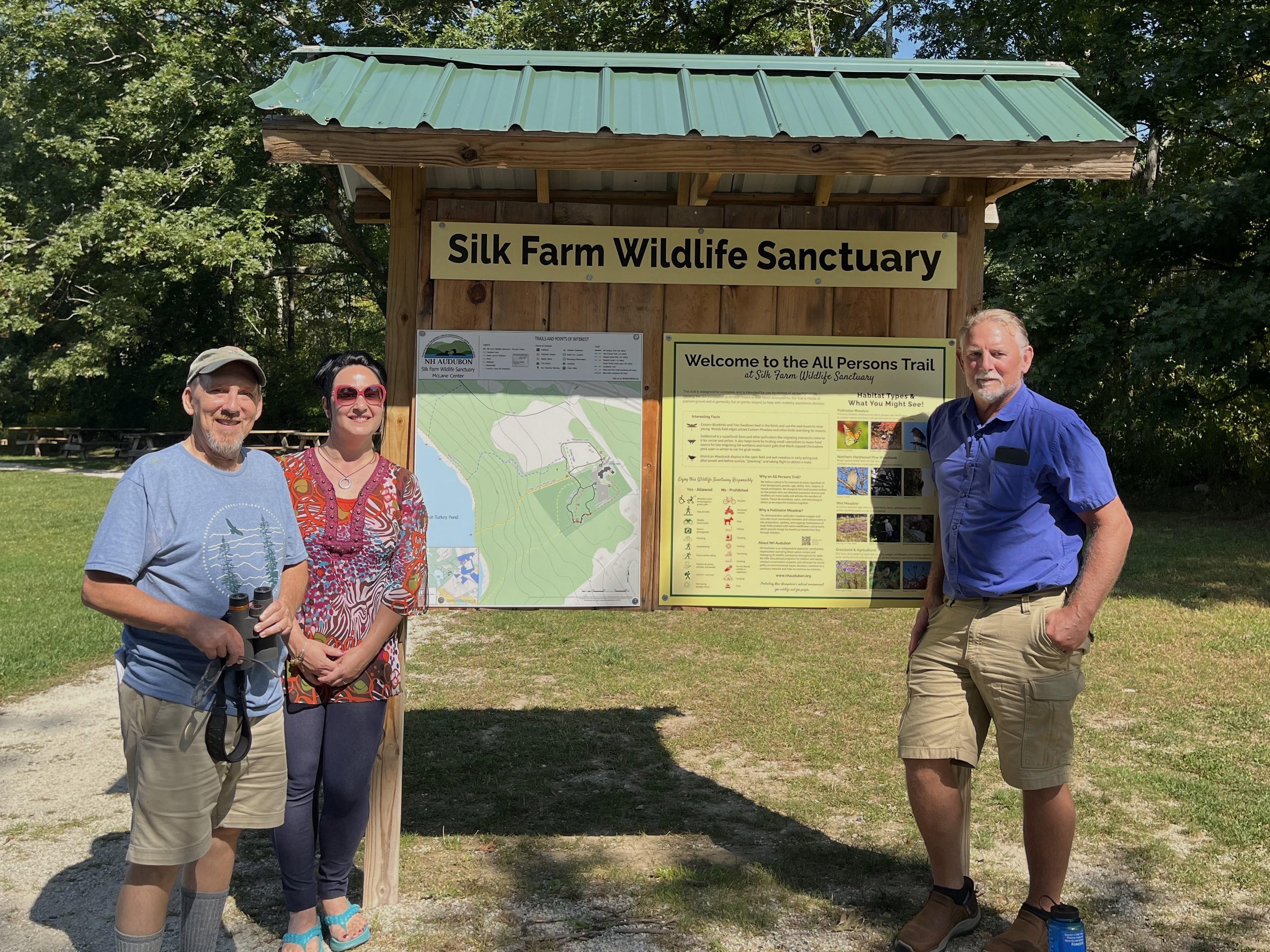 The trip at the kiosk at Silk Farm.