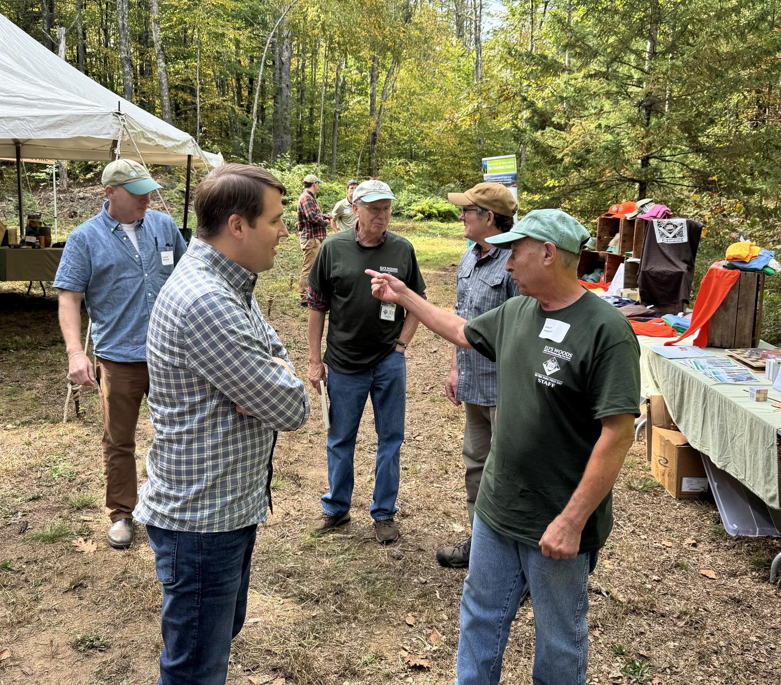 Phil Primack talks with Congressman Chris Pappas.