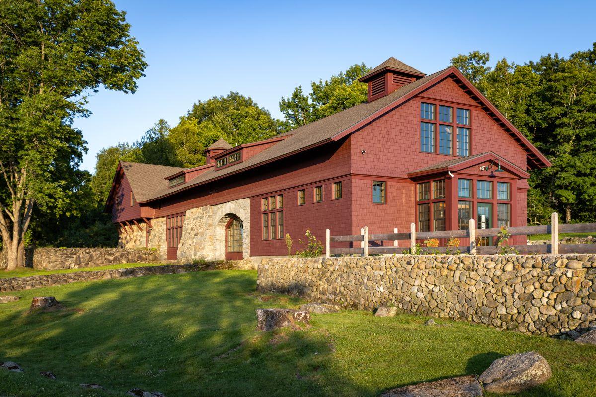 The Carriage Barn in summer.