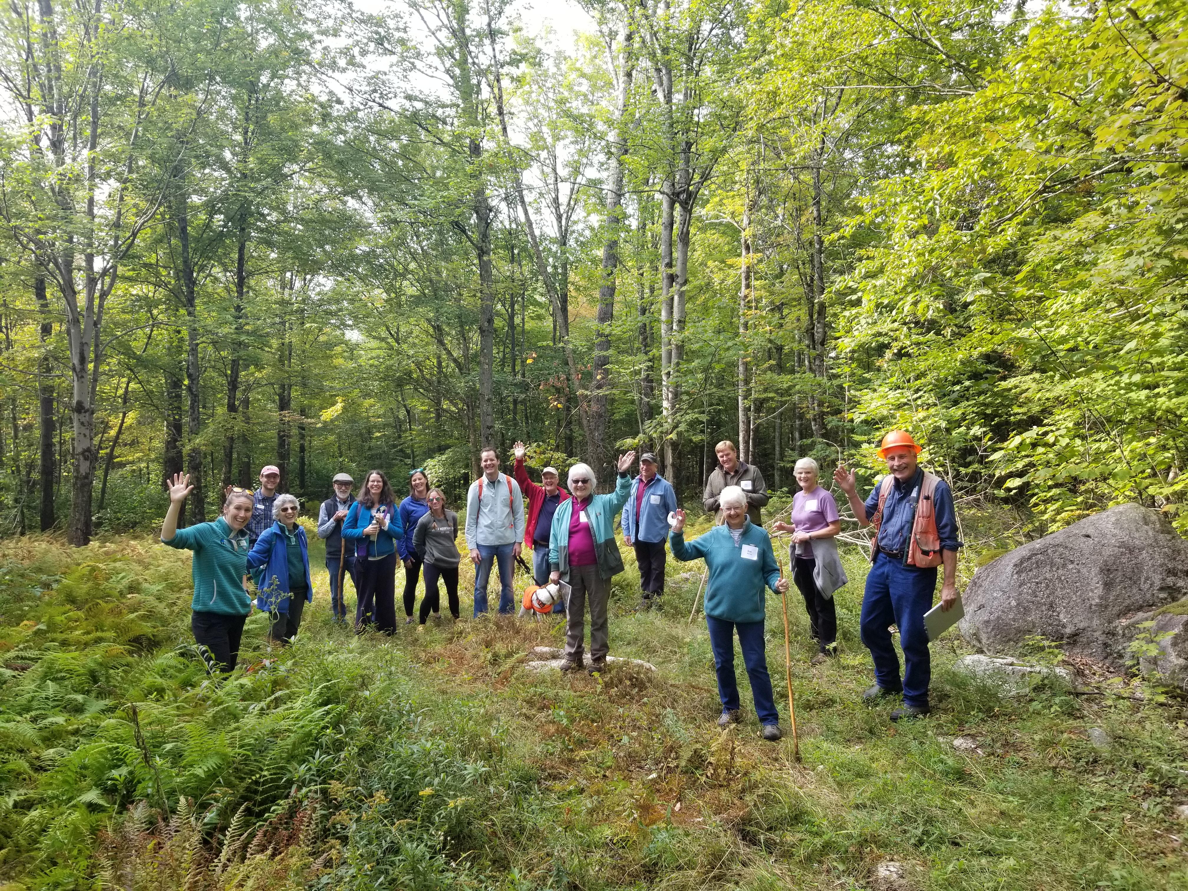 A field trip around Underhill Acres at a recent Forest Society Annual Meeting