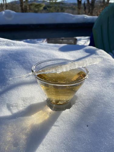 Icicle and sap