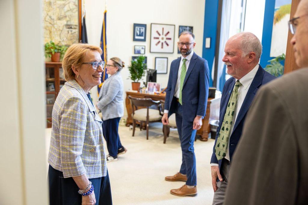 Maggie Hassan with Jack Savage at LTA Advocacy Day