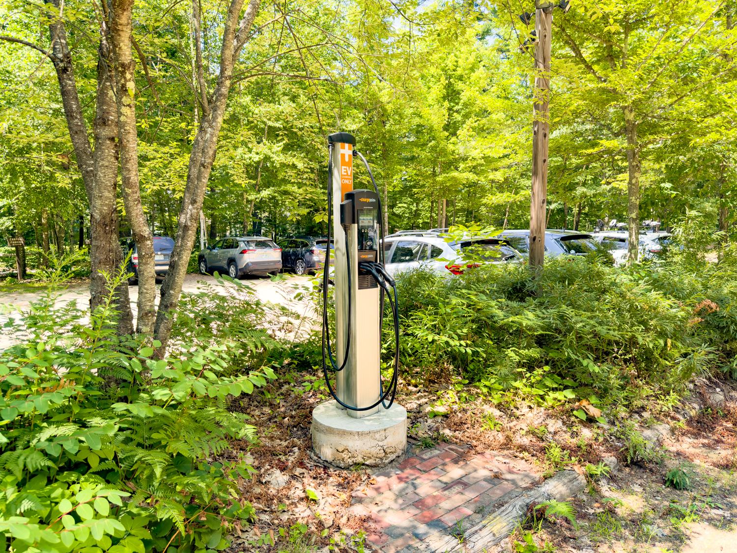 EV Charging Station in Conservation Center Parking Lot