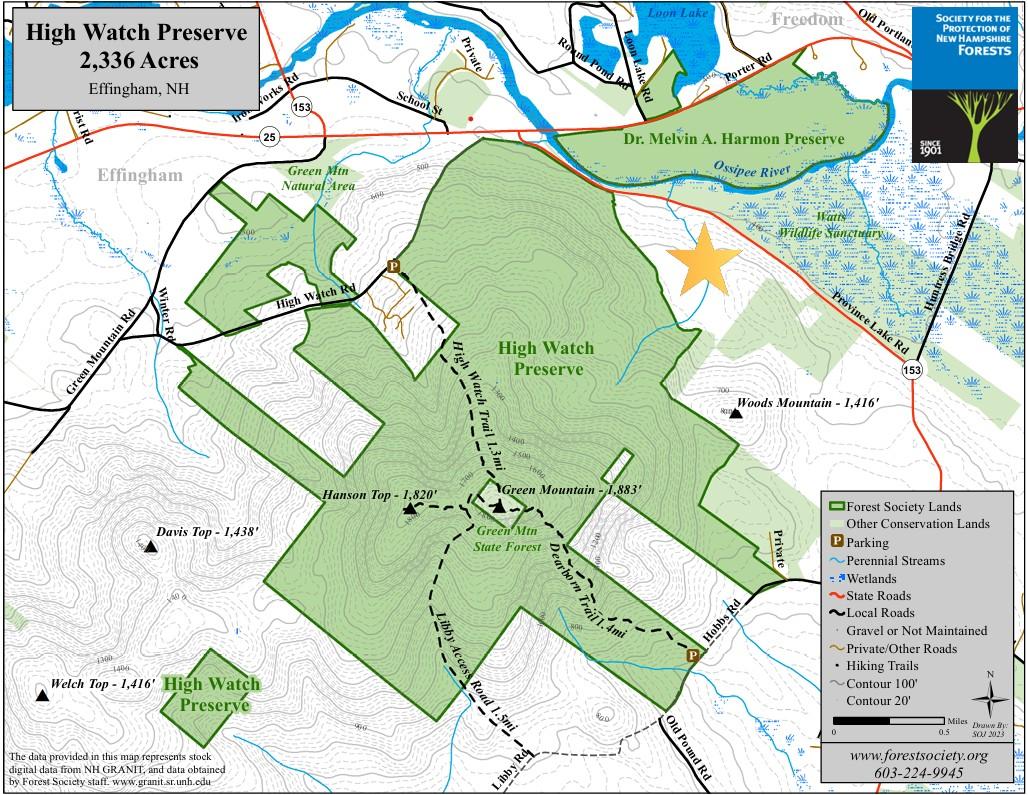 High Watch Preserve Addition Map