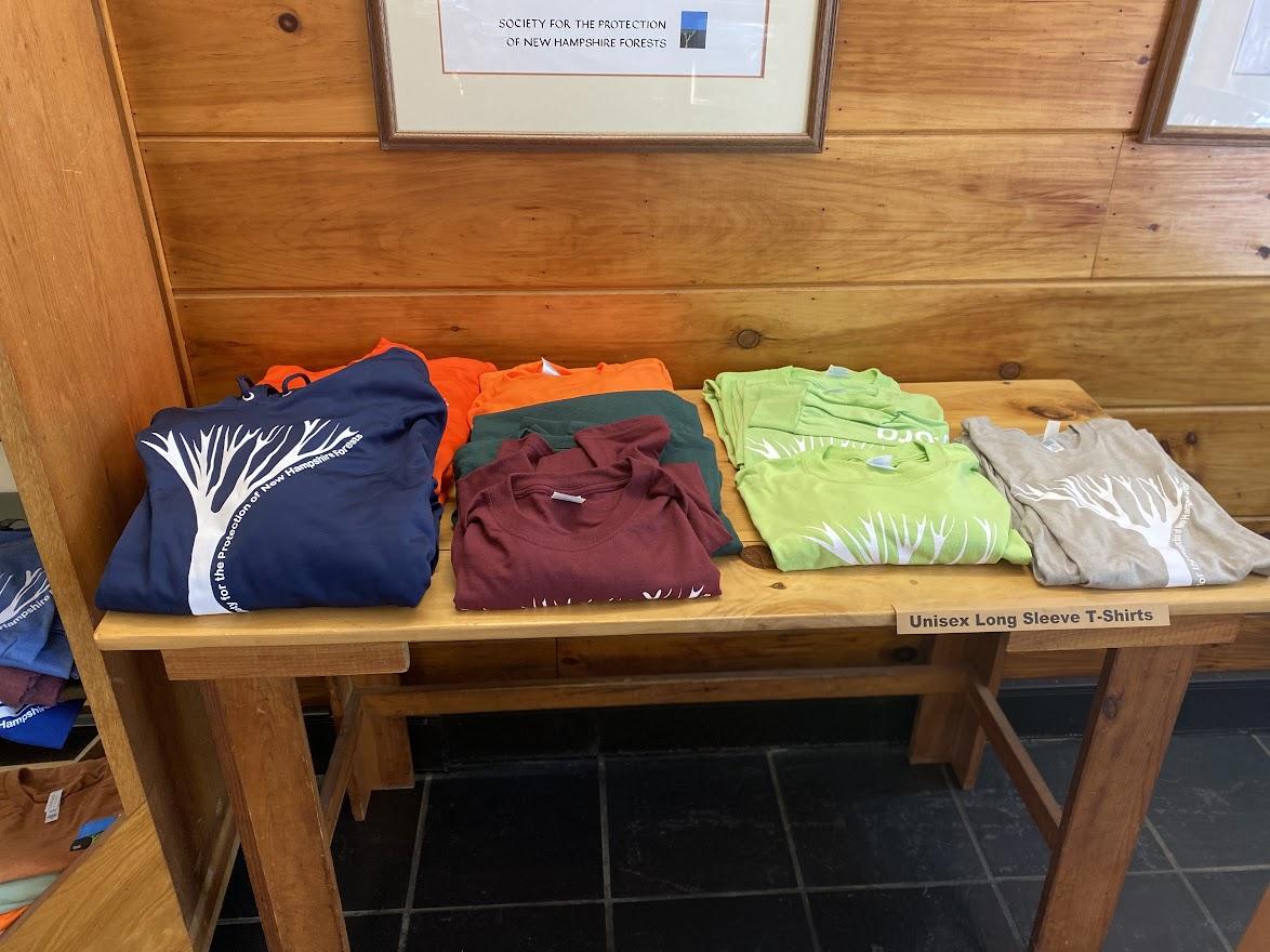 Tshirts are for sale at the gift shop.