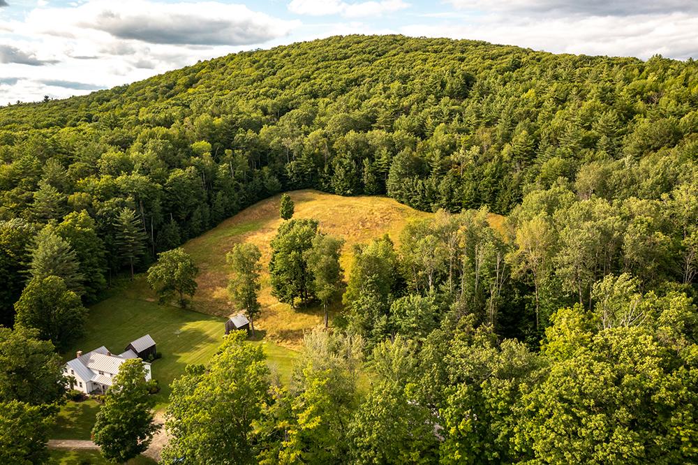 A view from above the Cole conservation easement in Cornish.