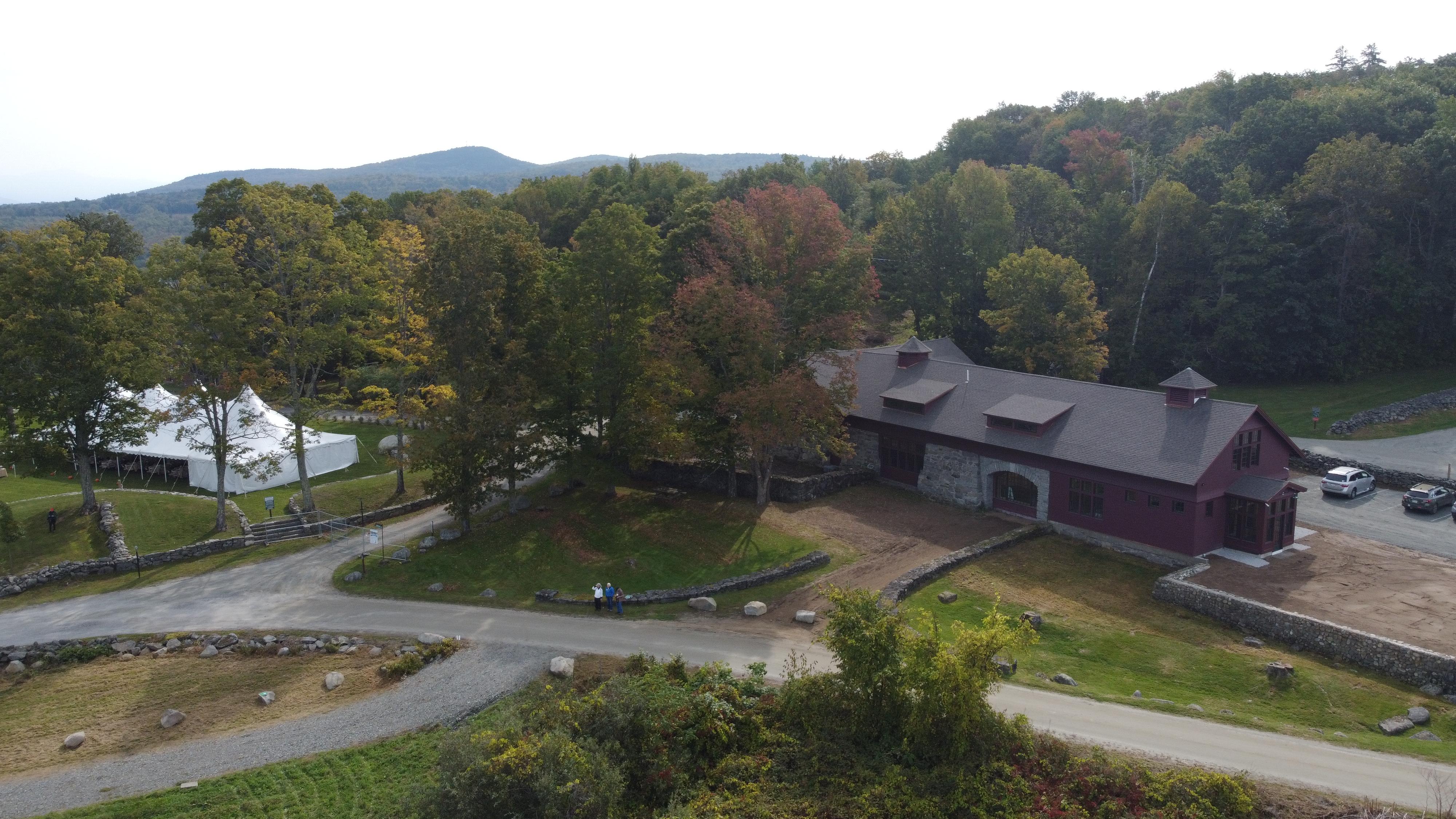 A birds eye view of the campus during the annual meeting.