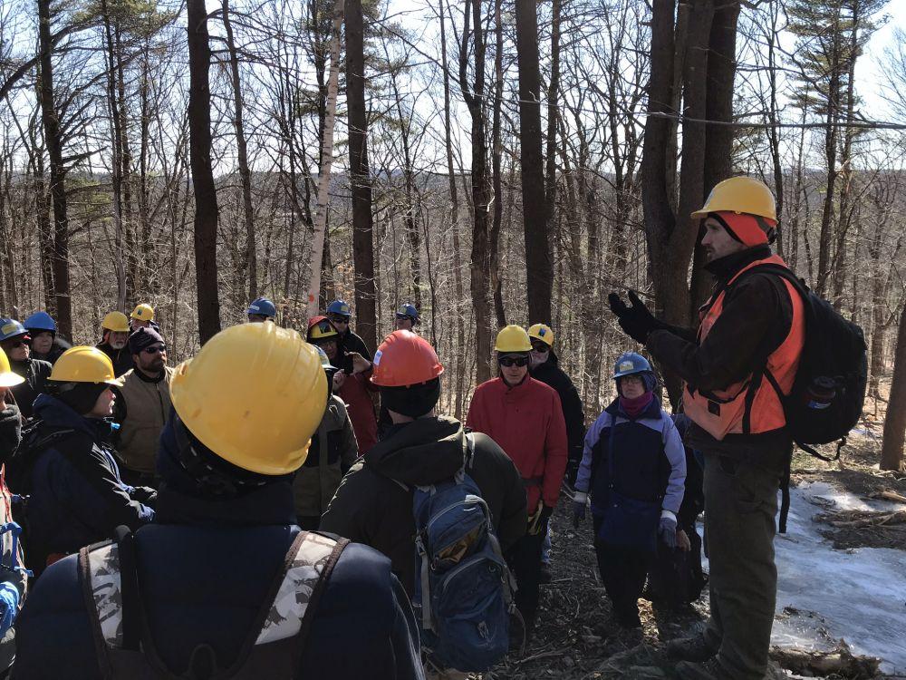 Forester Gabe Roxby at Heald Timber Harvest Tour 2-9-19