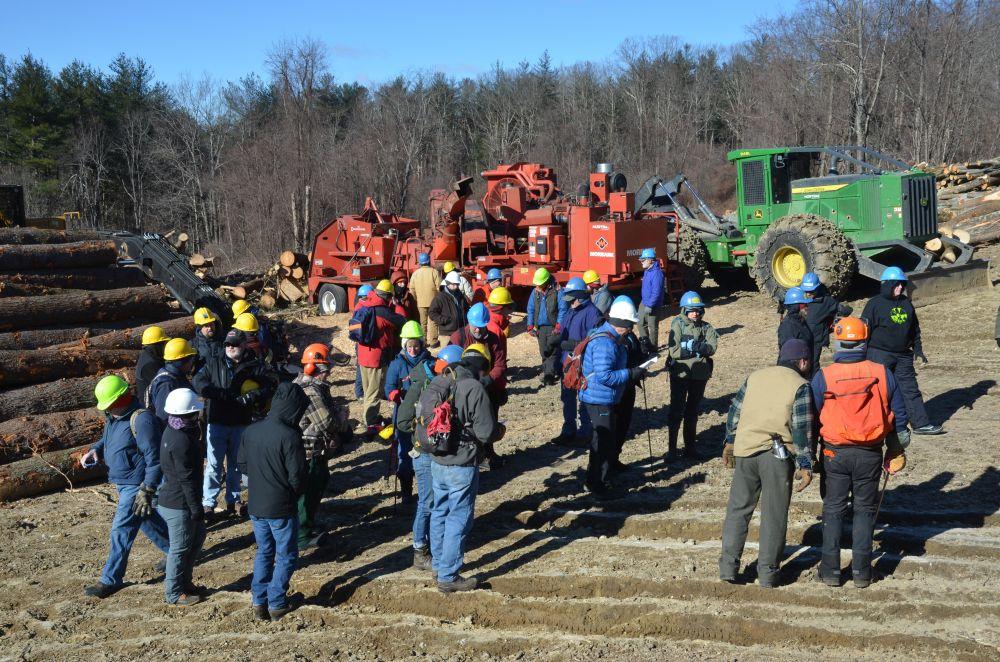 Heald Timber Harvest Tour landing crowd 2-9-19