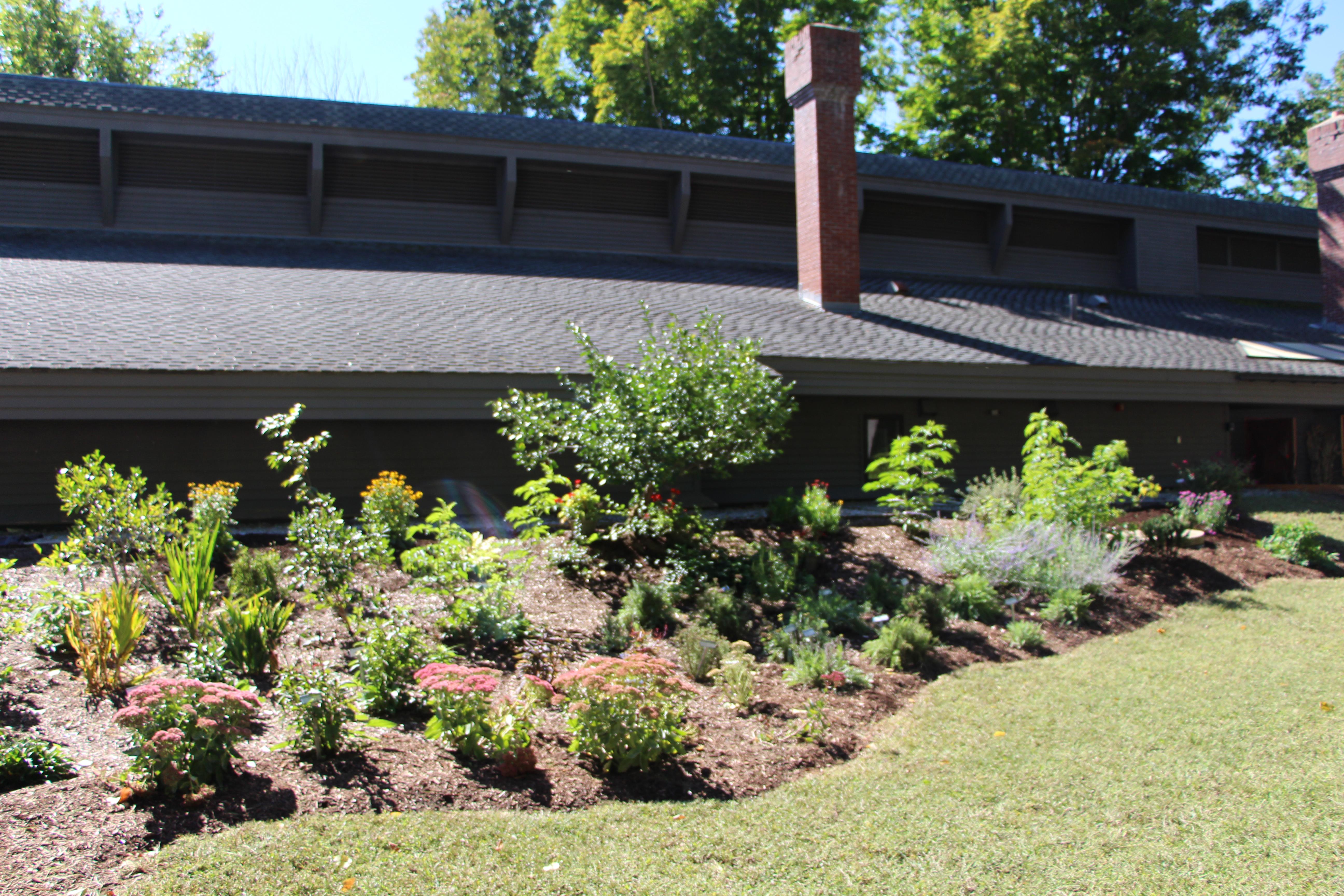 The front of the Conservation Center building.
