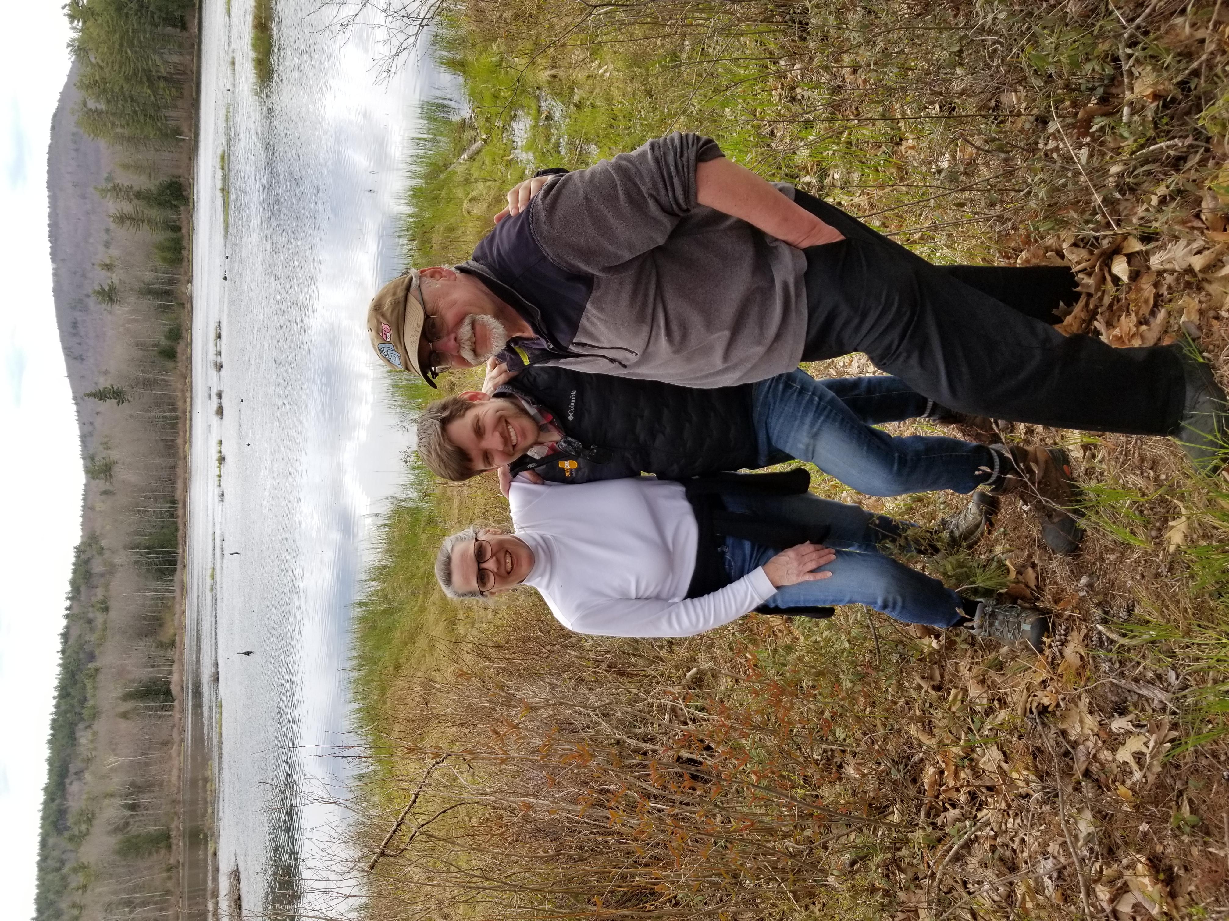 1. Monica Green and Richard West at the Addison Cate Preserve conservation easement with their oldest child, Owen.