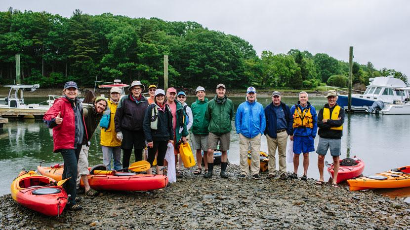 Paddlers Clean Up Tidal Creek in Portsmouth New Hampshire