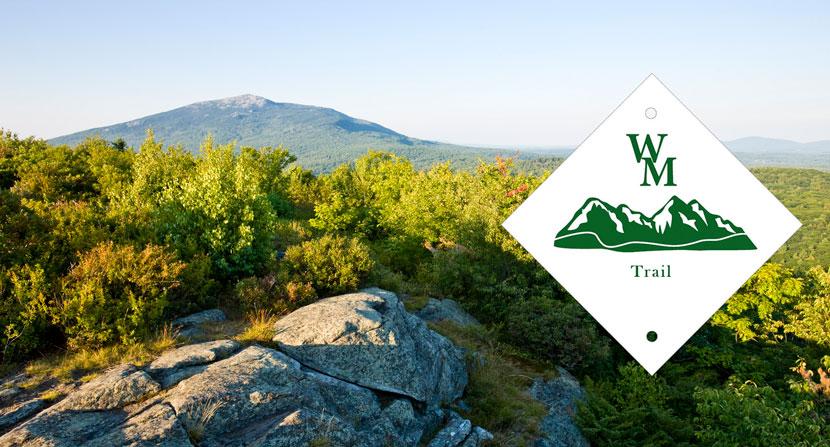 The Wantastiquet Monadnock Trail (WMT) stretches 50 miles and includes the Forest Society's Madame Sherri Forest, Gap Mountain, Monadnock Reservations.