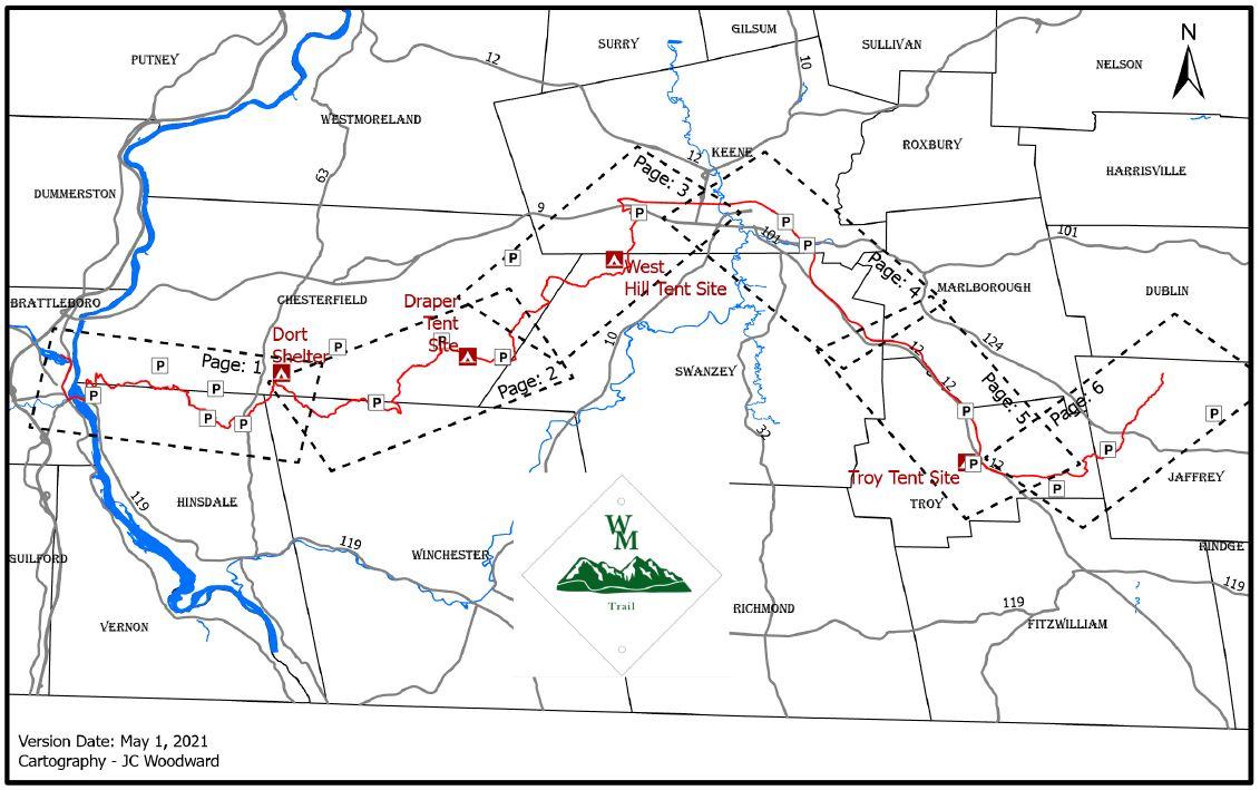 An overview of the Wantastiquet-Monadnock Trail.