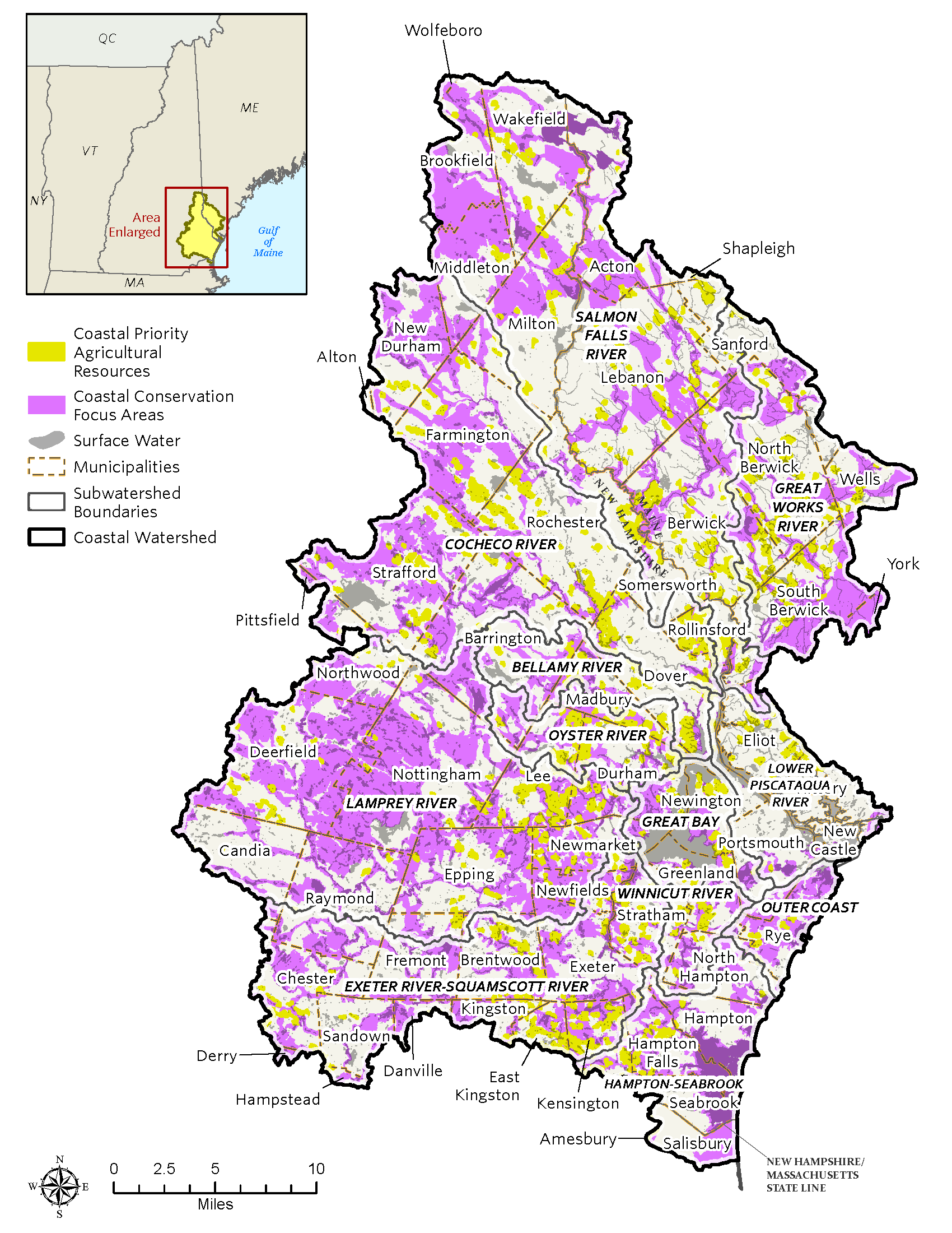 A map of the Coastal Conservation Plan.