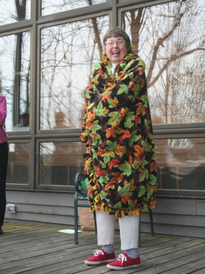 Retirement Party Mary Beth in autumn leaf motif