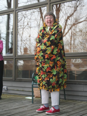 Retirement Party Mary Beth in autumn leaf motif