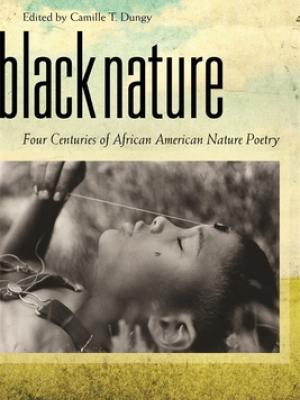Black Nature book cover has a woman lying down with eyes closed.