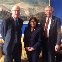 Matt Leahy, NH State Representative Annie Kuster, and Jamey French