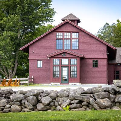 The new entrance to the Carriage Barn.