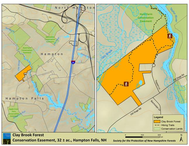 Clay Brook Forest project map