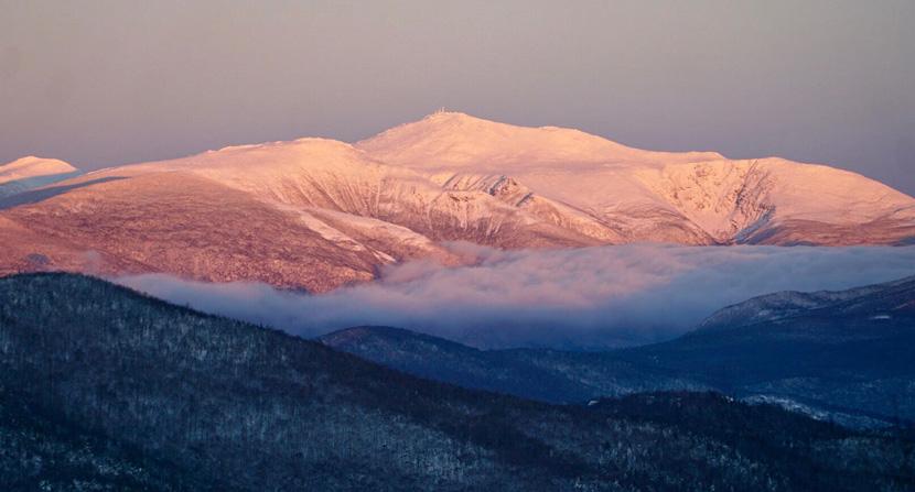 View of Mount Washington from the Maple Villa Glade on Bartlett Mountain