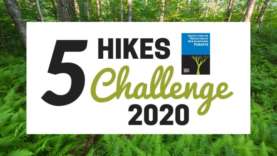 Five HIkes Challenge logo graphic as a Facebook banner