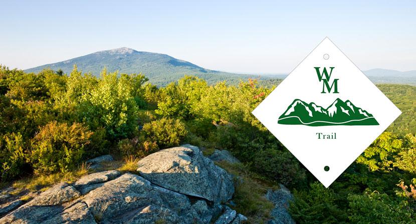 The Wantastiquet Monadnock Trail (WMT) stretches 50 miles and includes the Forest Society's Madame Sherri Forest, Gap Mountain, Monadnock Reservations. 